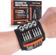 Exact Design Magnetic Wristband - Unisex Bracelet with 8x Super Strong Magnets