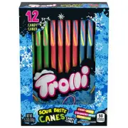 Trolli Sour Brite Candy Canes Sour Candy Canes Fruit Flavored Candy 5.3oz 12 Ct