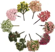 Kisangel 10pcs Miniature Plants Artificial Mini Trees Miniature Accessories Simulation Succulent for Decorative Scenery