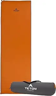 TETON Sports ComfortLite Regular Self Inflating Camp Pad; Sleeping Mat or Pad; Perfect for Camping with Rapid Inflation Valve