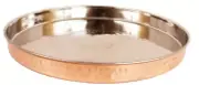 Copper Hammered Design 12 Inch Dinner Royal Thali / Plate Best Quality Free Ship