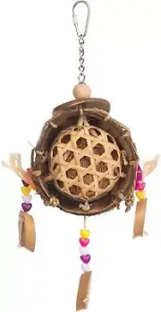 Pervue Pet Products Thread Catcher Bird Toy Shreddable Forage Medium Parrot Toy