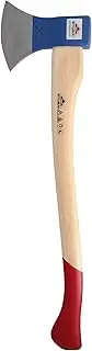 STUBAI Branch Hatchet, 1200g Steel Head, Ash Wood Handle, Blue, Brown, Felling Style, Ideal for Forestry & Gardening
