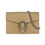 New Authentic Gucci Dionysus Leather Chain Wallet/ Crossbody Bag
