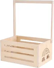 LeoLeoii Toddler Wardrobe with Handle | Shower Closet Wooden Wardrobe with Handle - Kids Bathing Storage Basket Clothes Rack Large Capacity for Towels, Clothes