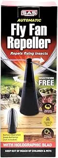 SAS Pest Control Fly and Insect Repellent Fan, Black
