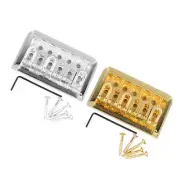 Fixed Hardtail Guitar Bridge U Shape Saddle Bridge Replacement Metal Electri HR6