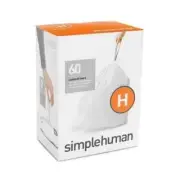Simplehuman Bin Liner 30-35L Code H - 60 Pack