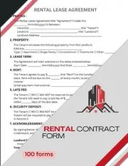 Rental Contract Form: Simple Rental Lease Agreement Forms Book | One agreemen...