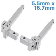 2pcs 5.5mm x 16.7mm Spring Hinge Assembly Acetate Eyeglass Frame Repair Part