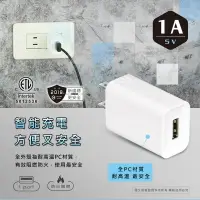 在飛比找樂天市場購物網優惠-DR.AV聖岡科技 USB智能充電器1A【USB-511A】