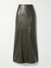 [NANUSHKA] NANUSHKA - + Net Sustain Carlotta Paneled Okobor Maxi Skirt - Green - x small x small Green