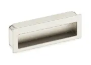 Schwinn Hardware 3-3/4 Inch CTC Flush Cabinet Pull | Satin Nickel | 53360