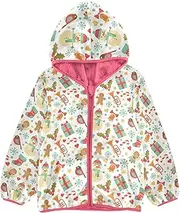 [Caihoyu] Girls Sherpa Lined Baby Zipper Hoodie Jackets For Toddler Boys