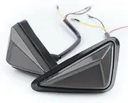 Motorcycle Indicators Flowing Turn Signal Lights UN&IVE&RSAL Motorcycles 12V Triangle LED Turning Signals Flashing Lights Daytime Running Light