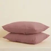 Woodrose - 100% French Flax Linen Pillowcases