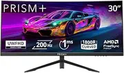 Prism+ X300 30" Curved Gaming Monitor, 21:9 UWFHD (2560x1080), 200Hz, 1ms MPRT, 1800R Curved, AMD Freesync Premium, Eye Care Technology, ZeroBezel, 3 Yrs Warranty