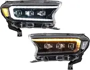 Car Front Light Compatible For Ford Ranger T6 2015-2021 LED Headlights Assembly Auto Car Accessories DRL Turn Signal Lights Headlamp