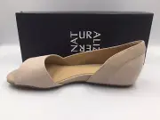 Naturalizer Women Roma Marble Soft Fabric Open Toe Flats 7W