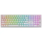 Ducky Zero 6108 White Hot-Swap Wireless Keyboard Cherry Red