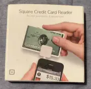 RARE Square Credit Card Reader Black for iPhone iPad and Android New