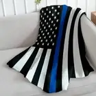 Thin Blue Line Super Soft Throw Blanket - 50x60 Throw Blanket for Bedroom, Li...
