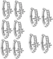 [OATIPHO] Earrings Earings Zircon Hoops Earring Earrings Earings for Women Double Helix Earrings Earring for Women Earrings for Women Orrous Copper