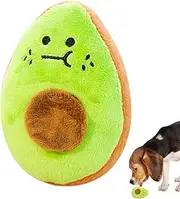 Dog Toys for Aggressive Chewers,Plush Toys for Dogs - Mental Enrichment Boredom Relief Fruit Design Stuffed Teether with Sound for Chewing Training Teething Puppy Outdoor Indoor