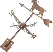 NULYLU Goat Weather Vane Yard Wind Vane Rooster Wind Vane Wind Chime Decorative Roof Wind Direction Indicator Goat Wind Direction Indicator Weathervanes for Garden