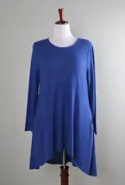 CHICO'S NWT $59 Soft Knit Button Back Tunic Top Size 2P US 12 / 14 Large Petite