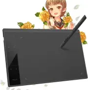 A30 Drawing Tablet, 10x6 Inch Graphics Tablet with 8192 Levels Battery
