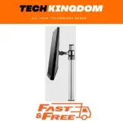 Atdec Single Monitor Short Arm Mount – Post Mount, 8kg Max Load