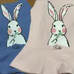 ［二手衣］OB嚴選長袖保暖連身帽裙🐰 兔子彩繪風～