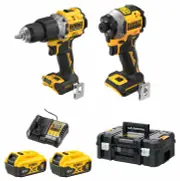 Dewalt DCZ2050P2T-XE - 18V Brushless 2 Piece Drill/Driver Combo Kit (2 x 5.0Ah)