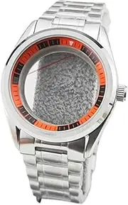 LVNPNGVFAC 39.5MM Watch Case Stainless Steel Watch Case Bracelet Set Fit For NH38 NH35 NH36 NH34 4R35 6R35 4R36 6R36 Movement