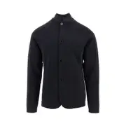 [EMPORIO ARMANI] EMPORIO ARMANI ICON guru collar knitted jacket Man 54 54 Blue