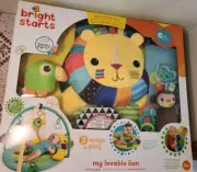 Bright Starts My Loveable Lion Activity Gym - BRAND NEW In Box 3 Ways to Play