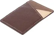 Tofficu 1Pc PU Leather Mobile Phone Adhesive Card Holder Compact Pocket Wallet for Credit Id and Subway Cards Lightweight Slip Design for Convenient Use Phone Backside