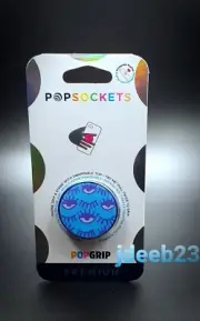 PopSockets Premium PopGrip Blue Lenticular Wink Ow