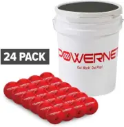 PowerNet Cushioned Bucket Seat and Training Balls Bundle Bucket + Crushers (24)