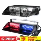 16 LED Red / Blue 12V Car Police Strobe Flash Light Dash Urgency Flashing Lamp