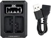 JJC EN-EL25 Battery Charger USB Dual Slots for Nikon Z50 Z 50 Camera, with 40cm Extension Cable