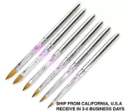 WATERCOLOR, CALLIGRAPHY RED SABLE BRUSH ROUND 2,4,6,8,10,12