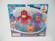 Mr. Potato Head Marvel Spider-Man and Green Goblin Figures Mixable Playskool New