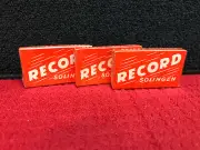 Three NOS Boxes of German Record Double Edge Blades - Solingen Germany