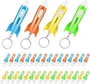 Helicopter Flashlight Keychain Rocket LED Flashlight for Kids Space Party Favors