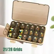 7-28 Grids Pill Box Large Capacity Medicine Box Weekly Tablet Organizer Tools