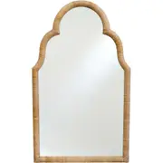 LVD Rattan/MDF Wrap Arch Mirror Home/Office/Room Lounge Wall Decor 60x100cm
