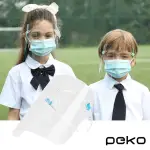 【PEKO】防疫面罩 兒童專用鏡框式防飛沫大面積全臉透明面罩2入組(防疫小物 防疫面罩 兒童面罩 防飛沫面罩)