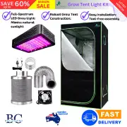 Greenfingers Grow Tent Light Kit 80x80x160CM 1000W Grow Kits 4" Ventilation LED